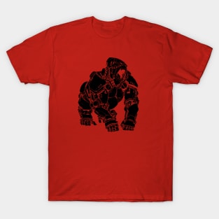 Robo Gorilla (Black Shape) T-Shirt